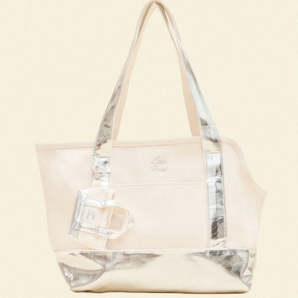 Little Beast You Mean The World To Me Tote - Silver